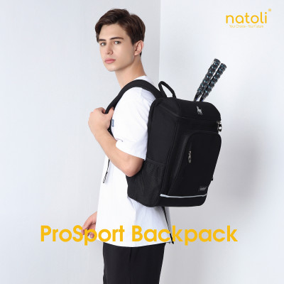 Balo cầu lông thể thao NATOLI đựng giày, đựng vợt cầu lông, chống nước cao cấp BST ProSport Backpack B26