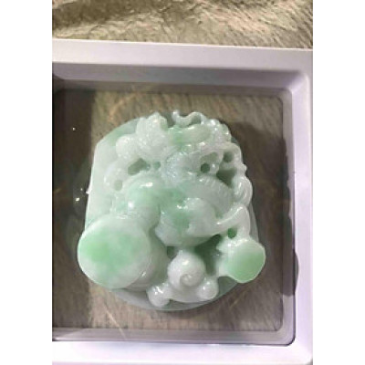 MẶT KỲ LÂN ĐÁ CẨM THẠCH TỰ NHIÊN ĐẸP nam 55mm đk 5cm mặt to nam làm mặt dây chuyền rất đẹp