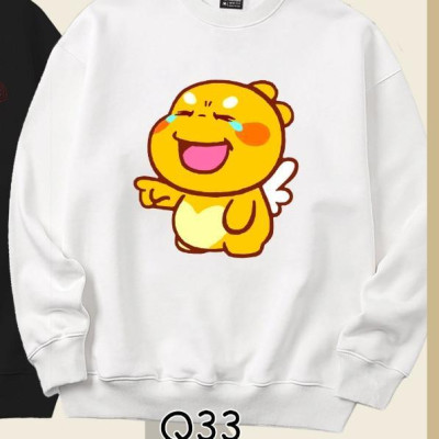 Áo Sweater cặp đôi Qoobee Q32-Q33 dễ thương Mr.Buffalo