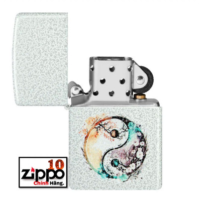 Bật lửa Zippo 46249 Floral Yin and Yang Design - Chính hãng 100%