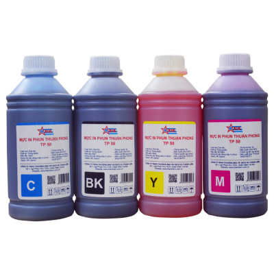 Mực in phun Thuận Phong TP50 (1L) dùng cho tất cả các dòng máy in phun Epson, HP, Canon - Hàng Chính Hãng