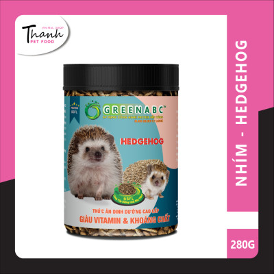 Thức ăn Nhím Kiểng của nhãn GREENABC – Cung cấp đầy đủ protein - canxi - lipid thơm ngon kích thích khứu giác, ăn ngon – Hộp 280g