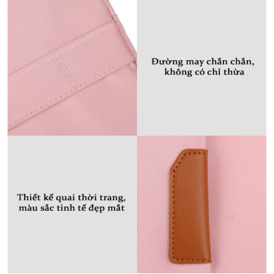 Cặp Đựng Laptop Cao Cấp Teement, Cặp Tài Liệu, Túi Chống Sốc Cầm Tay Thời Trang Laptop 13,13.3,14,15 15.6 Inch - Hàng Chính Hãng