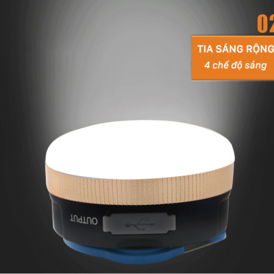 Đèn led dã ngoại sạc điện đa năng BSW-DJ008