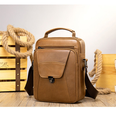 Túi đeo chéo nam Marrant BHM7329 Túi xách tay, da bò nguyên miếng, không bong tróc