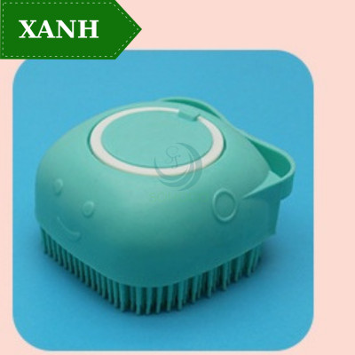 Bàn Chải Tắm Silicon 2 Trong 1 Tạo Bọt & Massage Toàn Thân-Bàn Chải Tắm Silicon Có Ngăn Chứa Sữa Tắm Thông Minh-Dụng Cụ Chà Lưng, Làm Sạch Cơ Thể Silicon Mềm Mại-Bàn Chải Tắm Cho Bé Và Người Lớn – Silicon Mềm, An Toàn