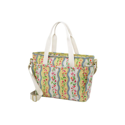 Cath Kidston - Túi đi làm/ du lịch/The Little Tripper - Sweet Pea Stripe Small - Yellow -1041125