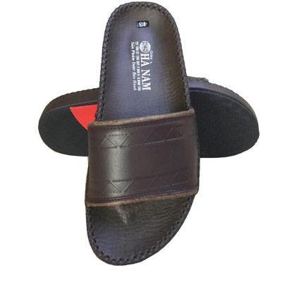 Dép Nam Quai Ngang Da Bò Thật TiTi ĐÔ Cao Cấp DN267d