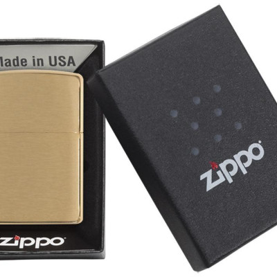 Bật Lửa Zippo Classic Brushed Brass 204B