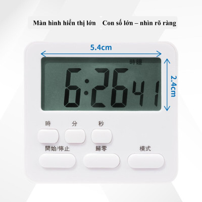 Đồng hồ đếm ngược, đồng hồ để bàn, hoạ tiết hình động  - Đếm giờ chuẩn xác - Mẫu classic