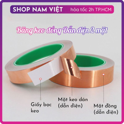 Băng Keo Đồng Dẫn Điện, Chống Nhiễu, Chống Nhiệt - Hàng Chính Hãng