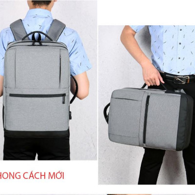 Ba lô nam thời trang cao cấp phong cách châu âu chứa laptop 15,6 inh 