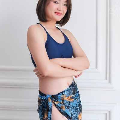 Khăn quấn đi biển đa năng LMcation Vera - Rừng xanh