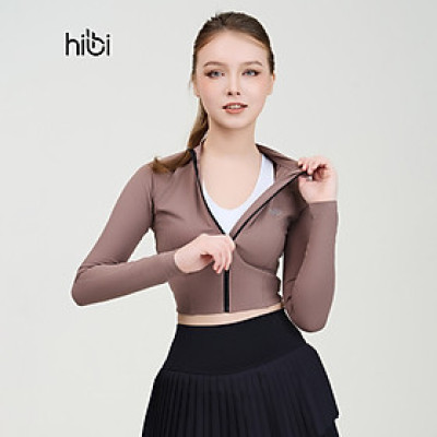 Áo khoác thể thao nữ Hibi Sports JA102, Kiểu ôm dáng