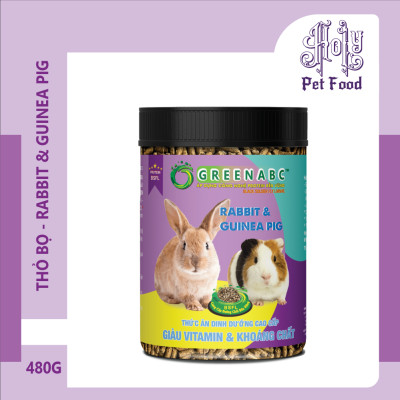 Thức ăn THỎ BỌ, Chuột Lang, Hà Mã Mini, Rabbit, Guinea Pig - Cơ thể săn chắc, Tăng đề kháng - hộp 480g