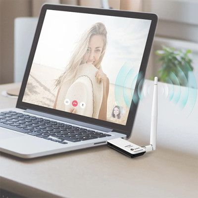 USB Wifi 150Mbps TP-Link High Gain Wireless TL-WN722N - Hàng chính hãng
