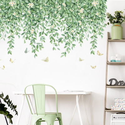 Sticker Giấy Dán Tường Decal Dán tường Tranh Dán Tường Trang Trí Tường Mẫu  Hoa Lá Phong Cách Vintage ZDB-2579