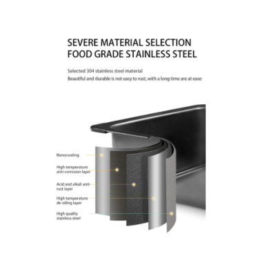 Chậu rửa bát inox dùng kết hợp bàn IGT NatureHike CNH22SN016