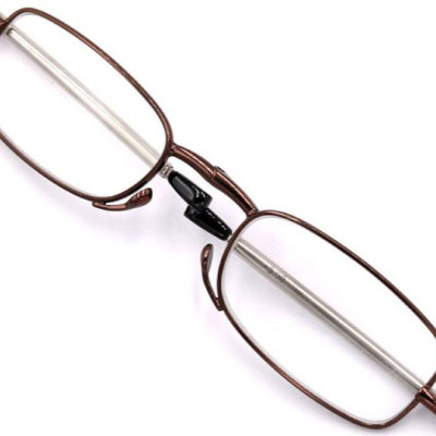 Kính lão gọng xếp 868 màu nâu tròng lão 4 độ_nam