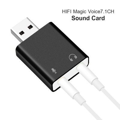 Sound card âm thanh USB 7.1 CH cho máy tính PC - Hàng Nhập Khẩu