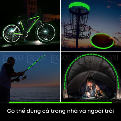 Cuộn băng dán dạ quang trang trí tường nhà cửa Halloween Giáng sinh phát sáng trong tối Legaxi