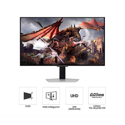Màn Hình Gaming Samsung Odyssey OLED G8 G80SD LS32DG802SEXXV (32 inch | OLED | 4K | 240Hz | 0.03ms) - Hàng Chính Hãng