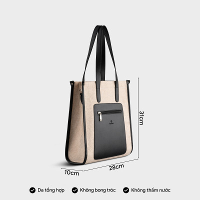 Túi Yuumy ( Thời trang nữ cói phối màu tote - Túi xách da Seasand YTX47 )