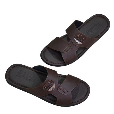 Dép Nam Quai Ngang Da Bò Thật TiTi ĐÔ Cao Cấp DNA2225