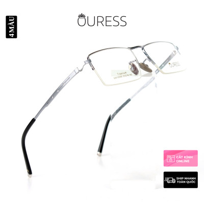 Gọng kính titanium thời trang nam siêu nhẹ siêu bền OURESS sw10006