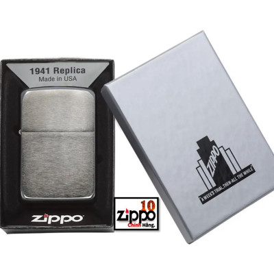 Bật Lửa Zippo 1941 Replica Black Ice (Dark Chrome) sku: 24096 - Chính hãng 100%