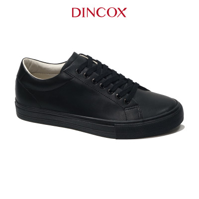 Giày Sneaker Da Unisex DINCOX D20 Black Năng Động Cá Tính