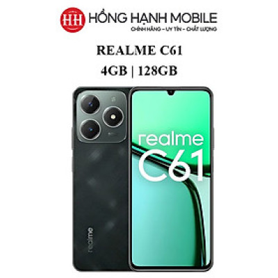 Điện Thoại Realme C61 4GB/128GB - Hàng Chính Hãng