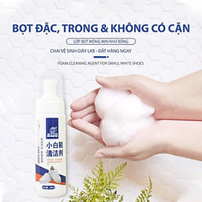 Chai xịt tạo bọt tuyết vệ sinh giày cao cấp, chai tẩy rửa giày không dùng nước 1 CHAI 200ml
