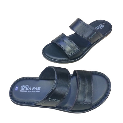 Dép Nam Quai Ngang Da Bò Thật TiTi ĐÔ Cao Cấp DNA2154d