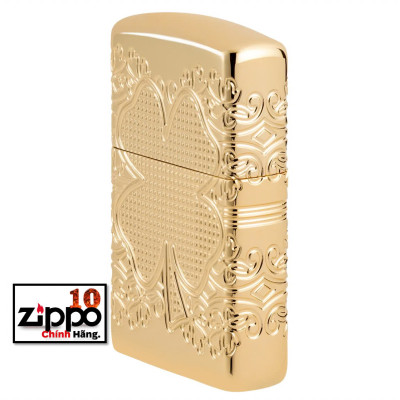 Bật lửa Zippo 46301 Lucky Clover Design - Chính hãng 100%