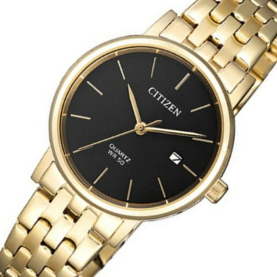 Đồng Hồ Nữ Citizen Dây Thép Không Gỉ EU6092-59E - Mặt Đen 