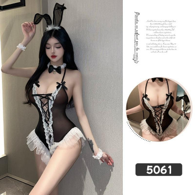 Tặng Kèm Tai Thỏ - Bộ Đồ Ngủ Cosplay Sexy Thỏ Bông, Bodysuit Thỏ Dễ Thương, Bộ Đồ Ngủ Liền Thân Cosplay Hoá Trang C069