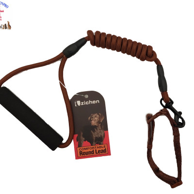 Dây dắt kèm vòng cổ cho Chó Mèo dưới 5kg Bản 1cm Chất liệu dây dù tròn, Hiệu Zichen bền đẹp, an toàn cho thú cưng