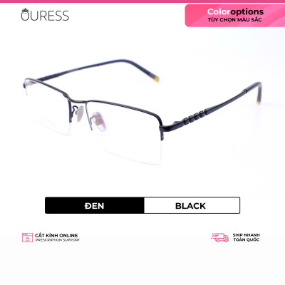 Gọng kính titanium thời trang nam siêu nhẹ siêu bền OURESS sw10002