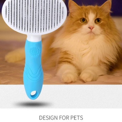 BÀN CHẢI LÔNG CHÓ MÈO CHẤT LƯỢNG TỐT - Lược chải lông mèo thông minh - Lược Chải Lông Thú Cưng loại Tốt - Lược chải lông cho chó mèo có nút bấm - chăm sóc chó mèo - luoc chai long meo - lược chải lông