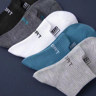 Set 5 đôi tất vớ nam cổ cao Sport nhiều màu sắc, chất liệu cotton khử mùi thoáng khí