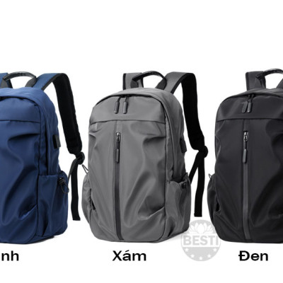 Balo nam, nữ thời trang đa năng - Balo Laptop - Macbook 15.6 inch chất liệu cao cấp chống thấm Besti - Hàng Chính Hãng