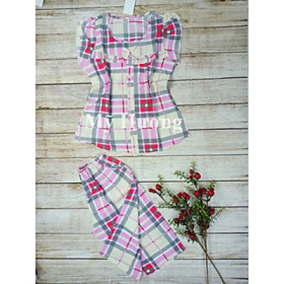 Bộ lanh mặc nhà sọc siêu cưng