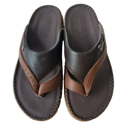 Dép Xỏ Ngón Nam Da Bò Thật BIGGBEN Cao Cấp DK97