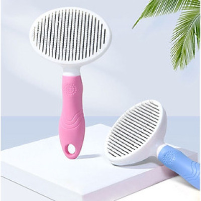 BÀN CHẢI LÔNG CHÓ MÈO CHẤT LƯỢNG TỐT - Lược chải lông mèo thông minh - Lược Chải Lông Thú Cưng loại Tốt - Lược chải lông cho chó mèo có nút bấm - chăm sóc chó mèo - luoc chai long meo - lược chải lông