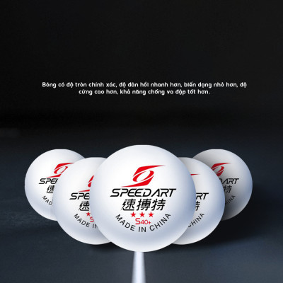 Quả Bóng Bàn Tập Luyện Speed Art Cao Cấp - 100 Quả Bóng Trắng - Tiêu Chuẩn ITTF Tập Luyện