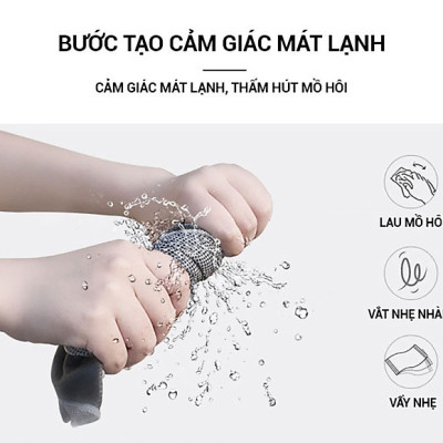 Khăn Lạnh Thể Thao Làm Mát,Thấm Hút Mồ Hôi Đa Năng MÀU XANH