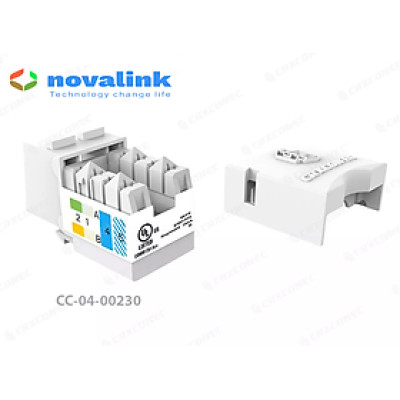 Nhân mạng cat5/ cat6 âm tường Novalink, hàng chính hãng made in Taiwan, full thuế VAT, COCQ