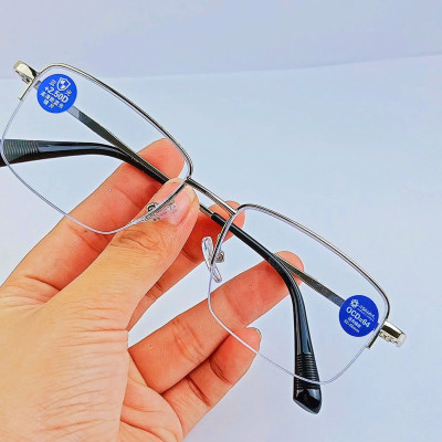 Kính viễn thị cao cấp  gọng  nửa viền cước gọng hợp kim phù hợp với mọi khuôn mặt