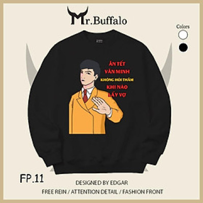Áo Sweater Ăn Tết Văn Minh size 40kg tới 100kg Mr.Buffalo